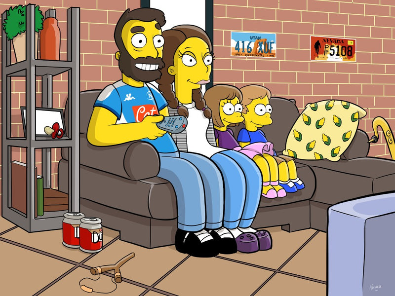 ritratti personalizzati Simpson